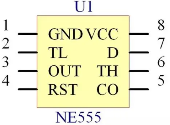 NE555P引脚图及功能介绍 NE555P的电路图和原理图 bom2buy